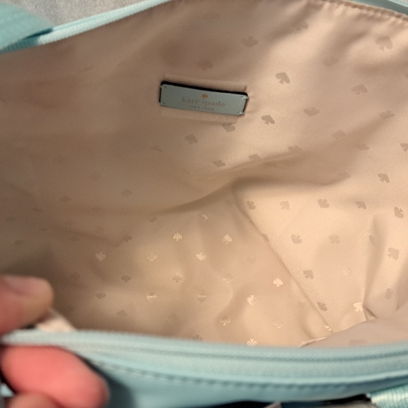 Kate Spade Mel Nylon PACKABLE Tote Aqua Pool Blue - Picture 6 of 13